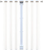 Yakamok Pure White Curtains 45 Inch Length, Grommet Top Small Window Drapes - Image 9