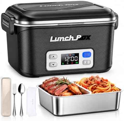 Cordless Electric Lunch Box Rechargeable for Men, 1.4L