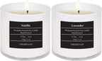 Chloefu LAN Premium Gardenia Scented Candle for Men & Women, Highly Scented, 7.1oz|45 Hour Long Lasting, All Natural Soy Candles, Home Decor, White Glass Jar Candle with Gift Box