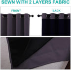 NICETOWN 100% Blackout Window Curtain Panels, 2 Pieces, Cold and Full Light - Image 5