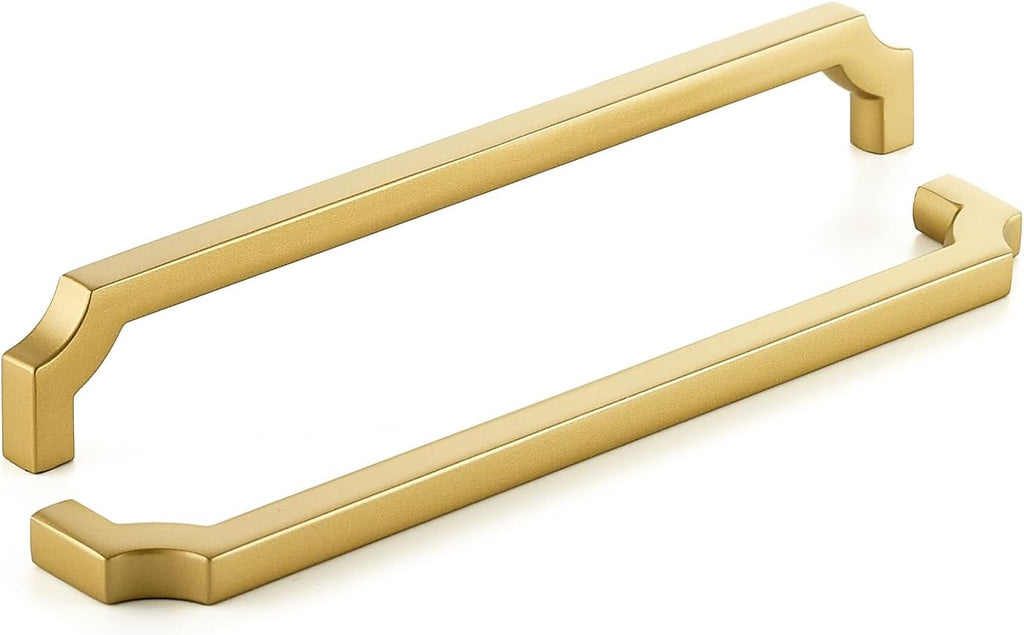 5 Pack Brushed Nickel Cabinet Handles, 5" Solid Kitchen Drawer Pulls