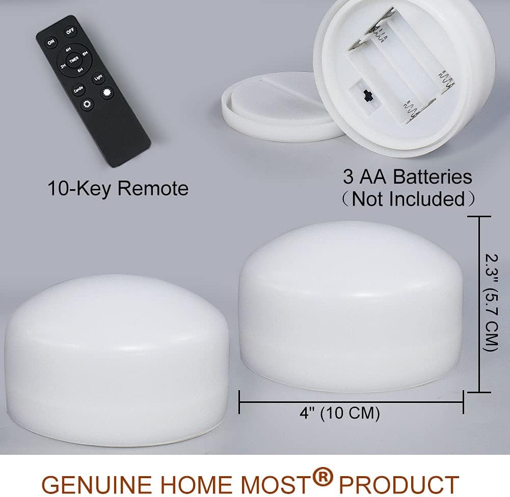 2-Pack Large Halloween Pumpkin Lights with Remote and Timer - White Pumpkin Lights Battery Operated Halloween Decor - Bright Jack-O-Lantern Decorations