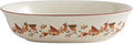 Pfaltzgraff Autumn Berry Oval Vegetable Bowl, white, 11 inches