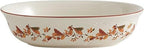 Pfaltzgraff Autumn Berry Oval Vegetable Bowl, white, 11 inches