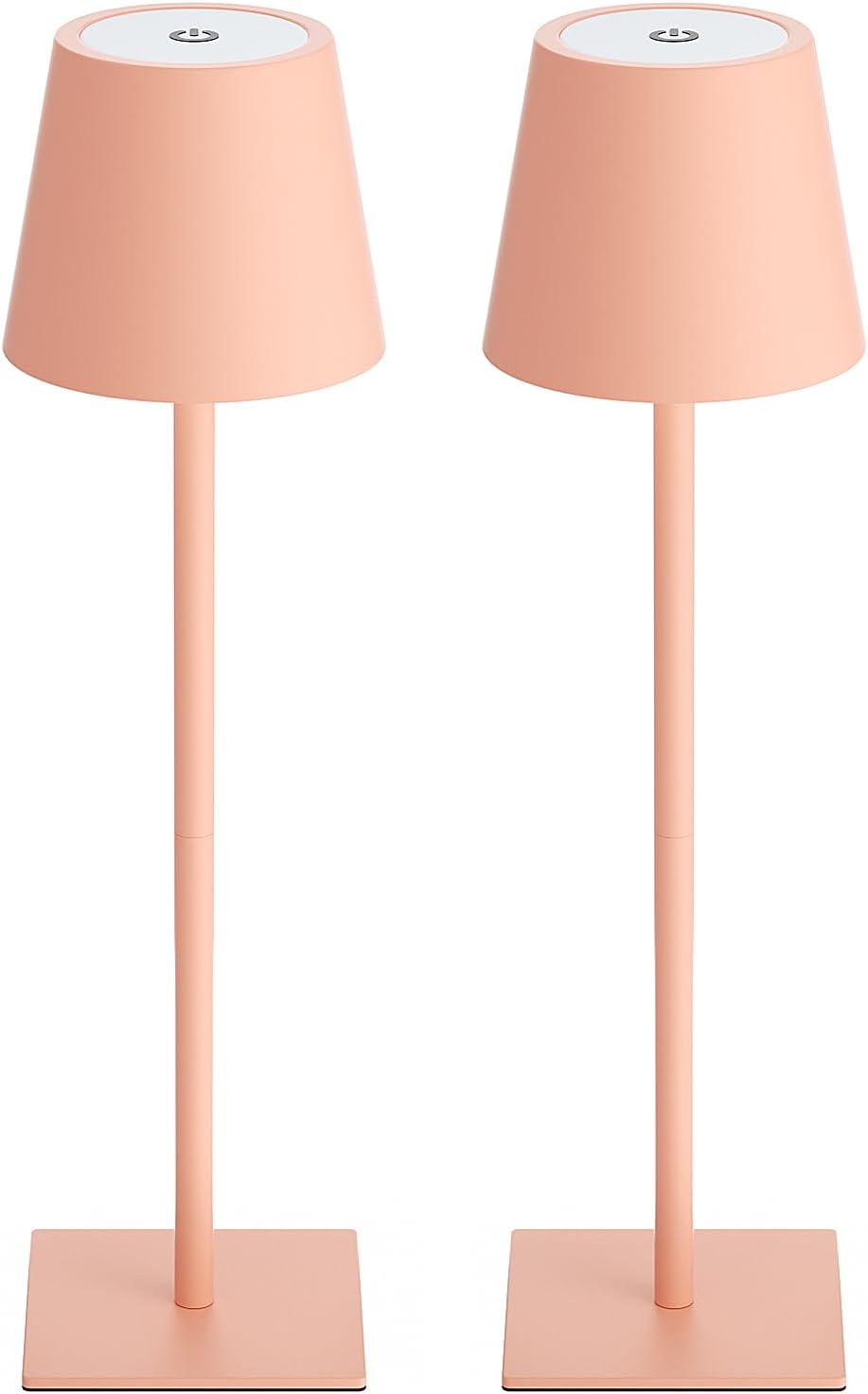 Rechargeable Table Lamp Sets, Cordless Battery Operated Lamps, Black