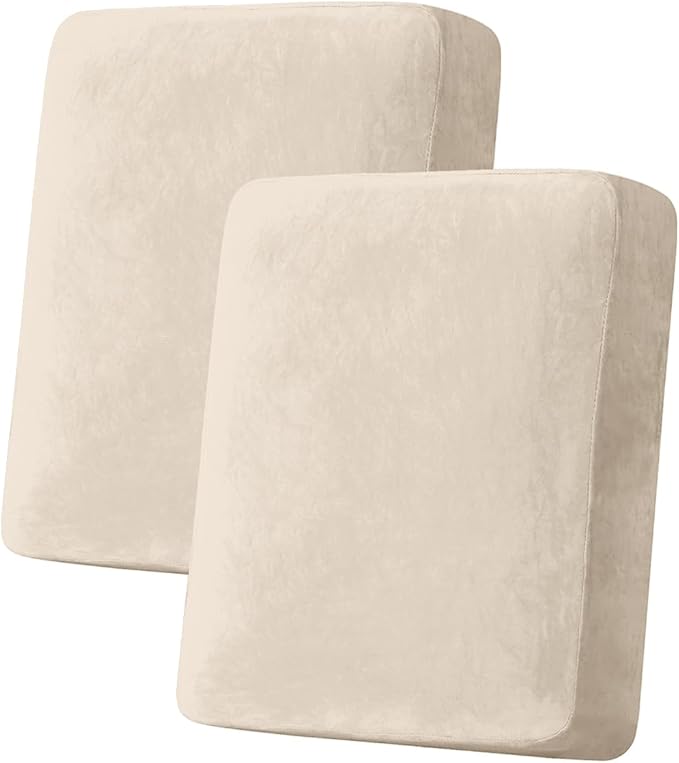 Couch Cover Stretch Velvet Sofa Cushion Cover 2-Piece by Taque