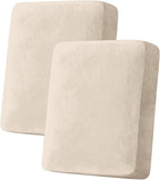 Couch Cover Stretch Velvet Sofa Cushion Cover 2-Piece by Taque
