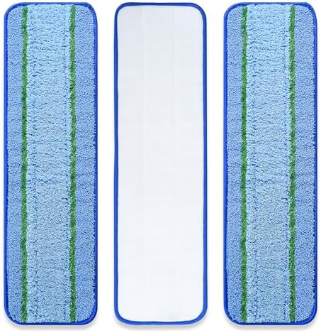 3 Pack Microfiber Cleaning Pad for Bona Mop Pads Refills Microfiber Pads