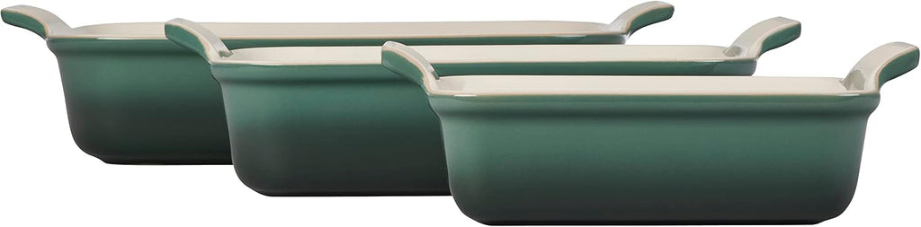 Le Creuset Stoneware Heritage Rectangular Baking Dish, 3 pc., Artichaut