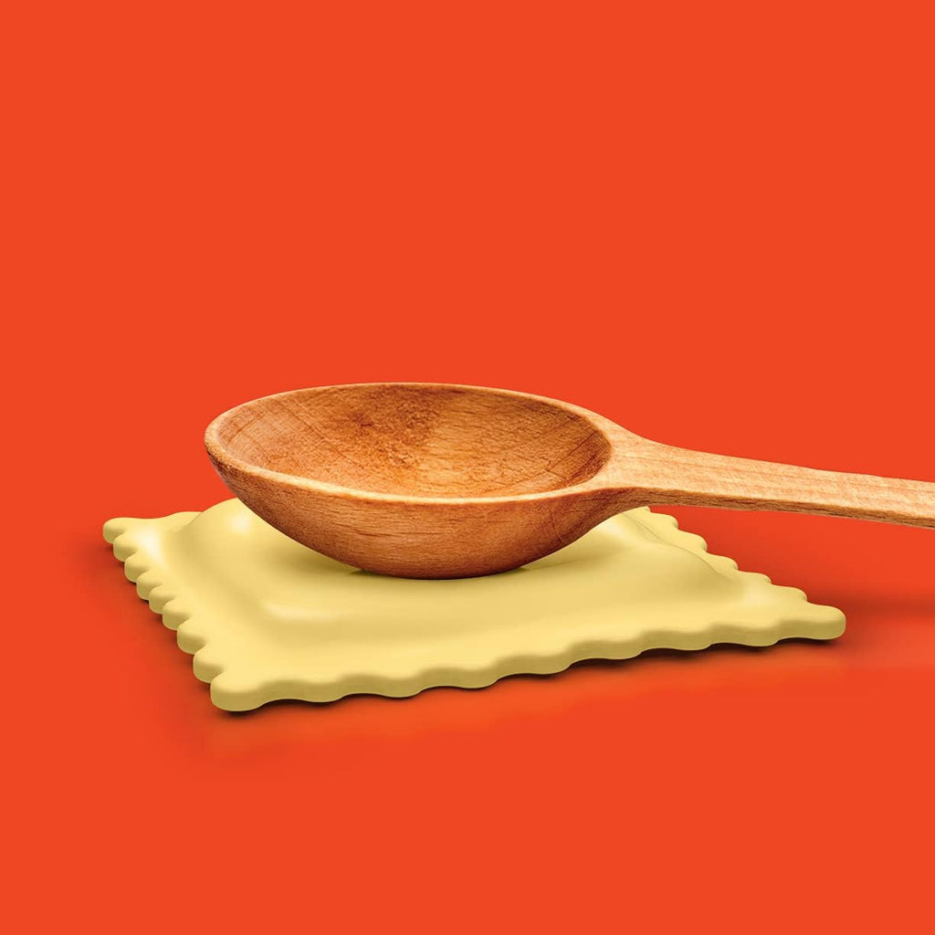Genuine Fred SAUCED UP Ravioli Spoon Rest - Easy to Clean - Fun Kitchen Gadgets and Accessories - Stocking Stuffers & White Elephant Gifts - Great Gift for Home Cooks and Pasta Lovers