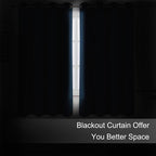 LEMOMO Blackout Curtains 66 x 72 Inch Long Navy Blue Curtains Set of 2 Panels - Image 3