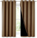 NICETOWN 100% Blackout Lined Curtains, Totally Darkness Drapes by NICETOWN