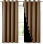 NICETOWN 100% Blackout Lined Curtains, Totally Darkness Drapes by NICETOWN