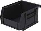 Akro-Mils 30210 AkroBins Plastic Storage Bins, 5"x4"x3", Black, 24-Pack