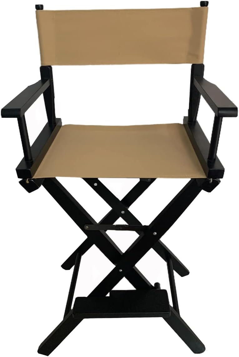 TBACW Directors Chair Canvas Replacement Covers Cloth, 2 Set (4pcs), Beige