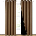 NICETOWN 100% Blackout Window Curtain Panels, Heat and Cold Blocking Drapes by NICETOWN