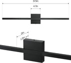 Epinl Black LED Vanity Light for Bathroom, 5CCT 32 inch Dimmable Bathroom Light Fixture Over Mirror, Modern Vanity Lighting Bar, Bath Wall Light for Bathroom Bedroom, ETL Certificated