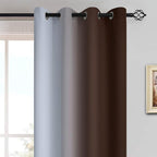 Yakamok Room Darkening Thickening Polyester Gradient Color Ombre Curtains - Image 3
