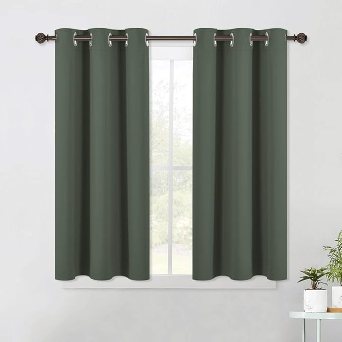 NICETOWN Short Blackout Curtains Noise Reducing, Thermal Insulated and Privacy by NICETOWN