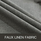 MIULEE Linen Texture Curtains for Bedroom Solid 100% Blackout Thermal Insulated - Image 5