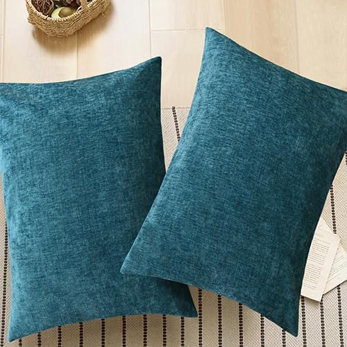 CaliTime Throw Pillow Covers Decorative 20 X 26 Inches Pack of 2 Cozy Chenille - Image 6
