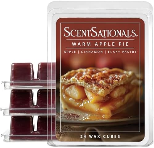 Scentsationals Warm Apple Pie Scented Fall Wax Melts 10oz (24 Cubes)