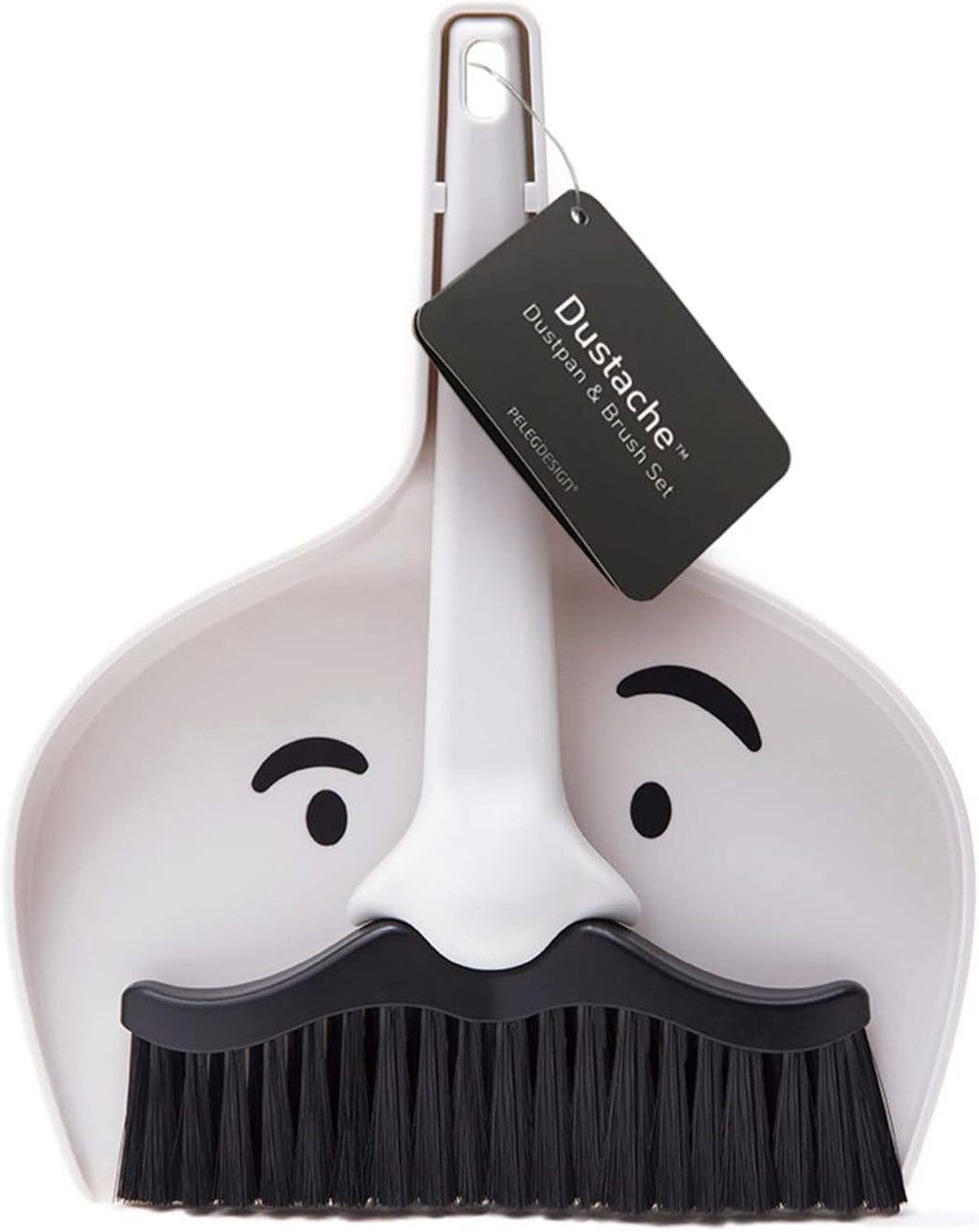 Peleg Design DustArch - Mini Dustpan and Brush Set, Small Dustpan and Broom with Modern Charm, Handheld Broom and Dustpan Set for Home, Office & Travel