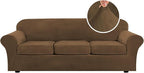 H.VERSAILTEX High Stretch Sofa Slipcover 4 Piece Cover Velvet Furniture by HVERSAILTEX