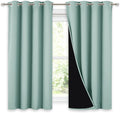 NICETOWN 100% Blackout Curtains 54 inches Long, Double-Deck Completely Blackout by NICETOWN
