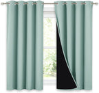 NICETOWN 100% Blackout Curtains 54 inches Long, Double-Deck Completely Blackout by NICETOWN
