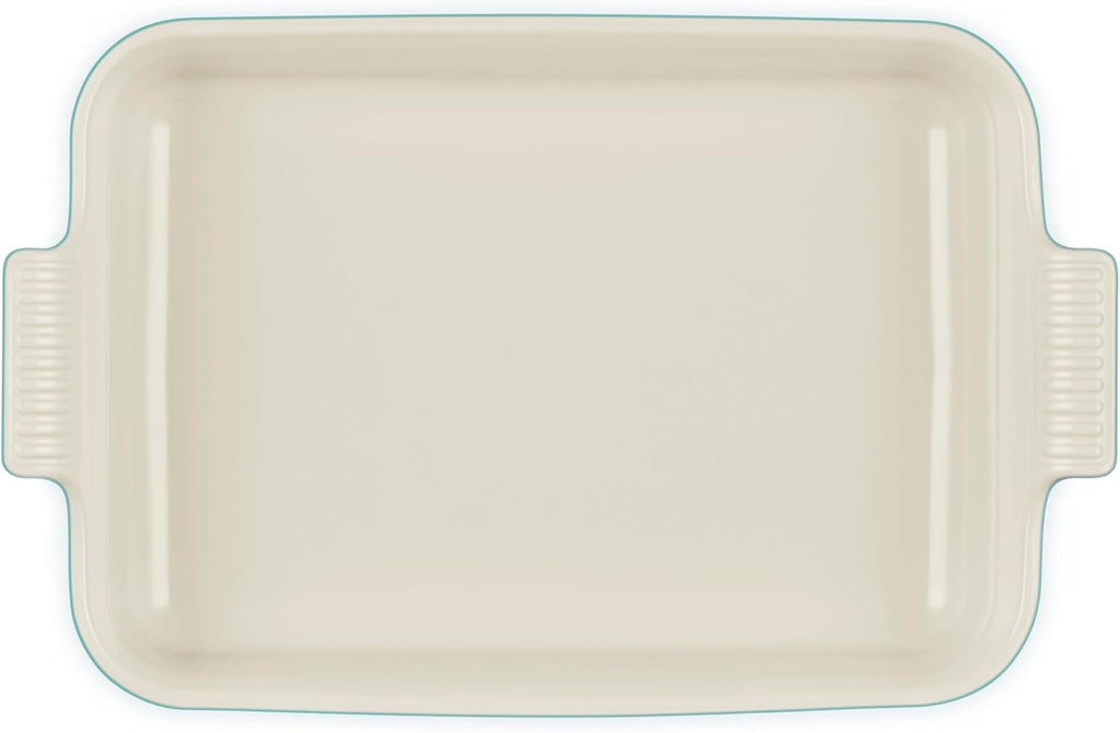 Le Creuset Stoneware Deep Rectangular Lasagna Dish, 6.75 qt., Riviera