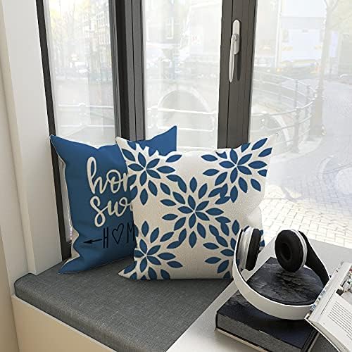 YCOLL Pillow Covers 18x18 Set of 4, Modern Sofa Throw Pillow Cover, Decorative - Image 5