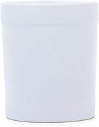 Fox Run Utensil Holder, White Stoneware 4.75 x 4.75 x 5.5 inches