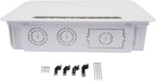 9" in-Wall Media Box in Wall Cable Management Kit Recessed TV Outlet & Network Enclosure Compatible with Roku, Apple TV, Fire Stick, Fits 16" Stud Bay