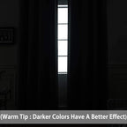 Yakamok Room Darkening Gray Blackout Curtains 84 Inch Long Light Blocking - Image 4