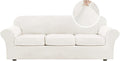 H.VERSAILTEX High Stretch Sofa Slipcover 4 Piece Cover Velvet Furniture by HVERSAILTEX