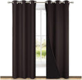 NICETOWN Full Shade Curtain Panels, Toffee Brown, Pair of Thermal Insulated & by NICETOWN
