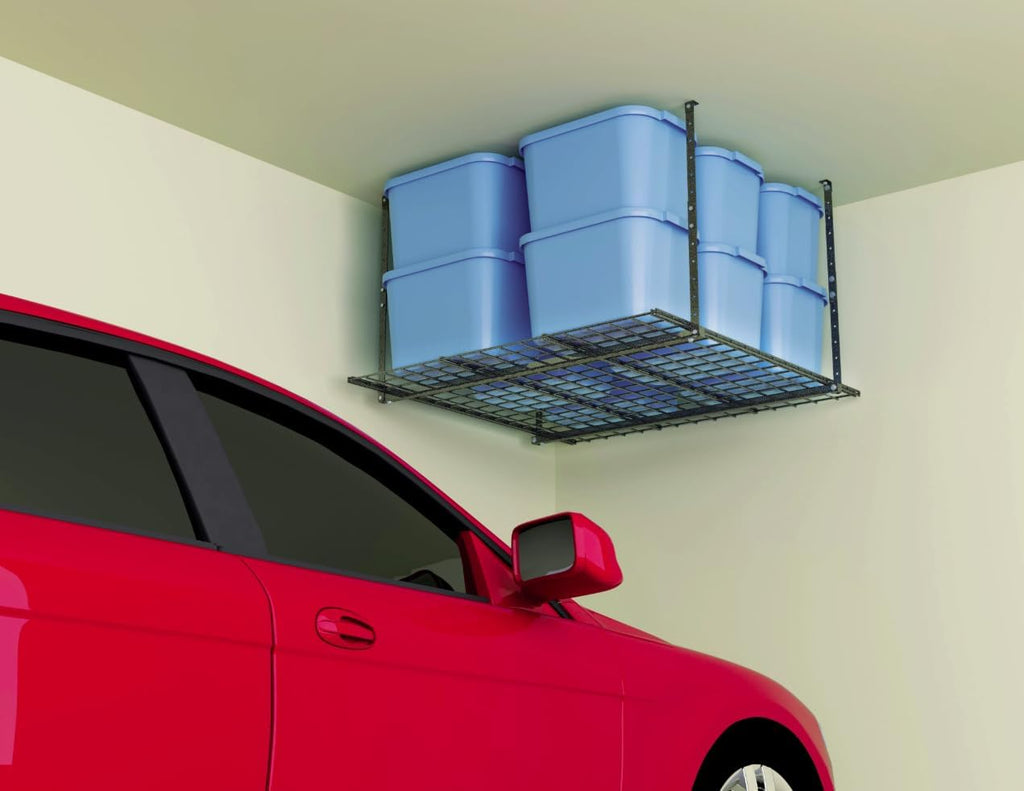 Hyloft Overhead Steel Garage Storage System, Ceiling Rack, 45-Inch x 45-Inch, 00625, Hammertone