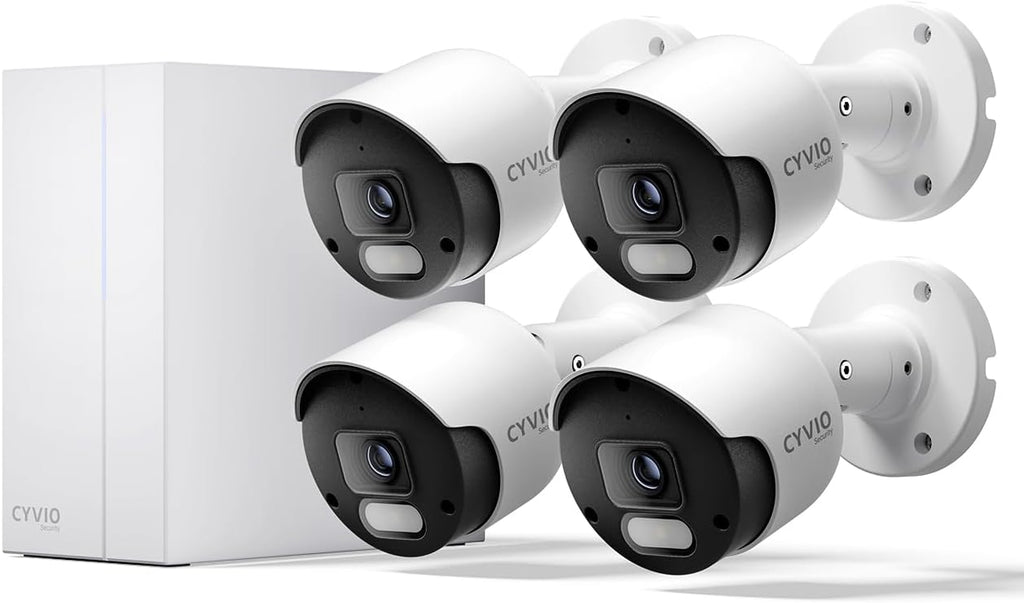 4K PoE Security Camera System, Build in 64GB Storage, Metal Housing