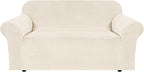 H.VERSAILTEX Stretch Velvet Loveseat Covers by HVERSAILTEX