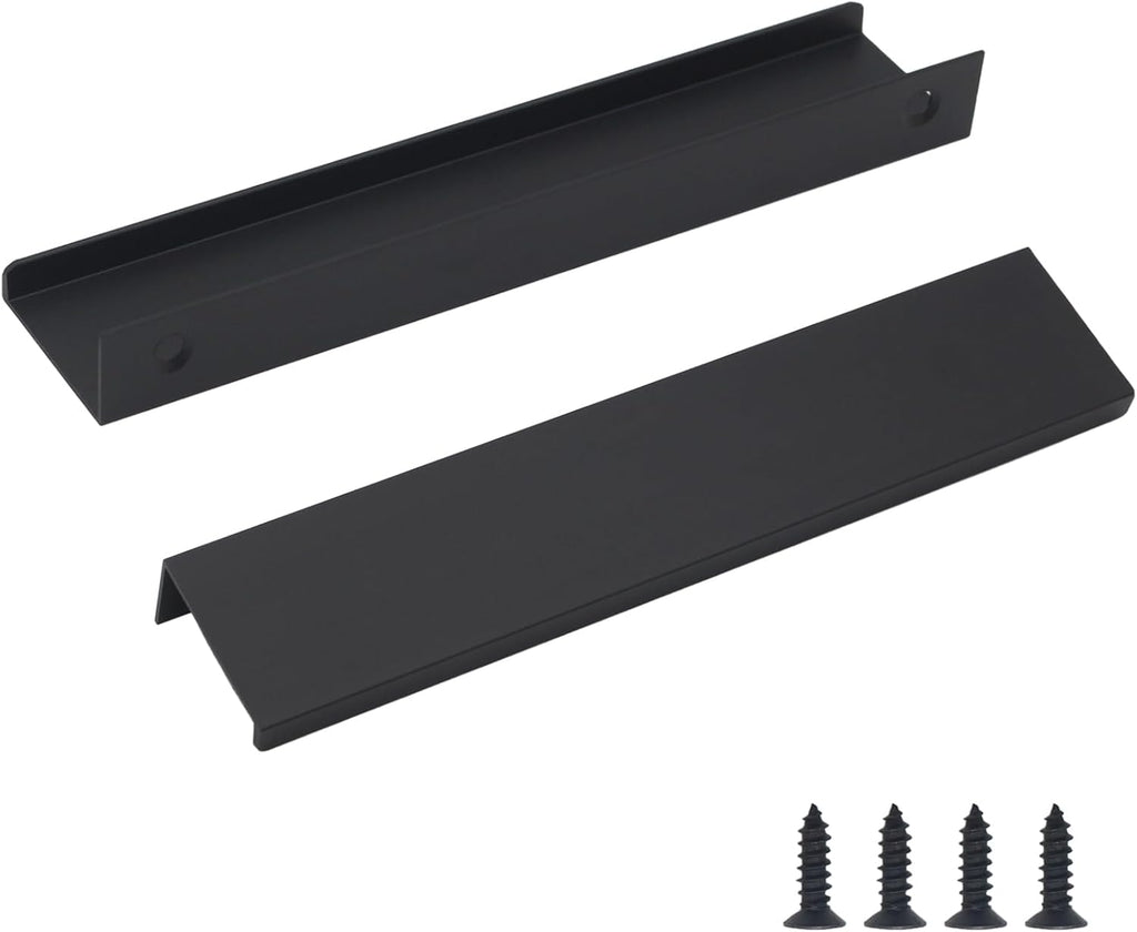 50 Pack Modern Kitchen Cabinet Handles, Finger Pulls for Cabinets