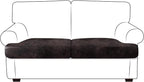 Leather Look Couch Cushion Covers Sofa Seat Slipcovers Sets Couches Furniture by ANARACHON