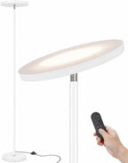 JOOFO LED Floor Lamp for Living Room, Torchiere Lamp with Compact Remote