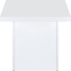 Coaster Devar 23.5-Inch Living Room Square End Table, White Gloss 710897