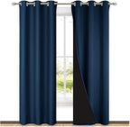 NICETOWN Blackout Room Warming Curtains 80 inches Long, Full Light Blocking by NICETOWN