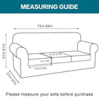 Turquoize 4 Piece Sofa Covers for 3 Cushion Couch Sofa Slipcover Soft Couch - Image 2