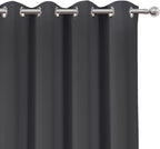 LEMOMO Dark Grey Thermal Blackout Curtains/52 x 45 Inch/Set of 2 Panels Room - Image 6