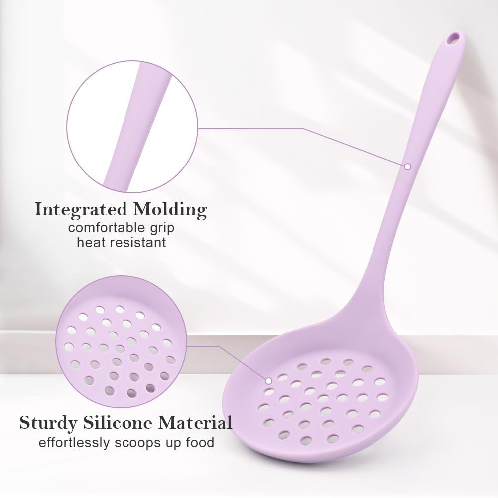 RANX INGST Kitchen Cooking Nonstick Silicone Utensils Set 11 pcs - Purple