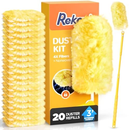 REKOPI Heavy Duty Duster Refills for Swiffer Duster, 20 Count