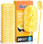 REKOPI Heavy Duty Duster Refills for Swiffer Duster, 20 Count